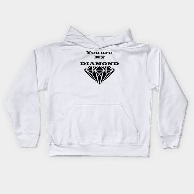 Diamond youre mine Kids Hoodie by Jackys Design Room